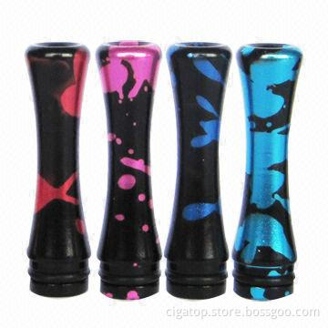 E-cigarette 510 Drip Tips with Fashionable Style, Made of Plastic Material